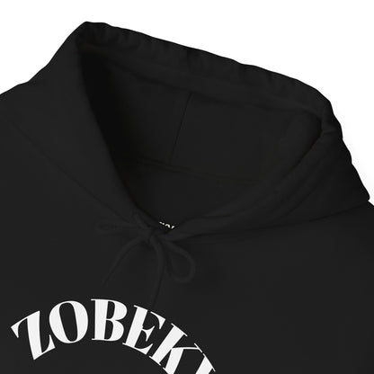 Unisex Hooded Sweatshirt with ZOBEKY Text - Cozy Casual Attire for Every Occasion, Gift for Friends, Lounge Wear, Fall Fashion