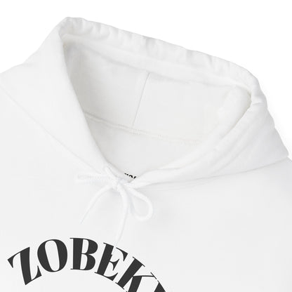 Unisex Hooded Sweatshirt with ZOBEKY Text - Cozy Casual Attire for Every Occasion, Gift for Friends, Lounge Wear, Fall Fashion